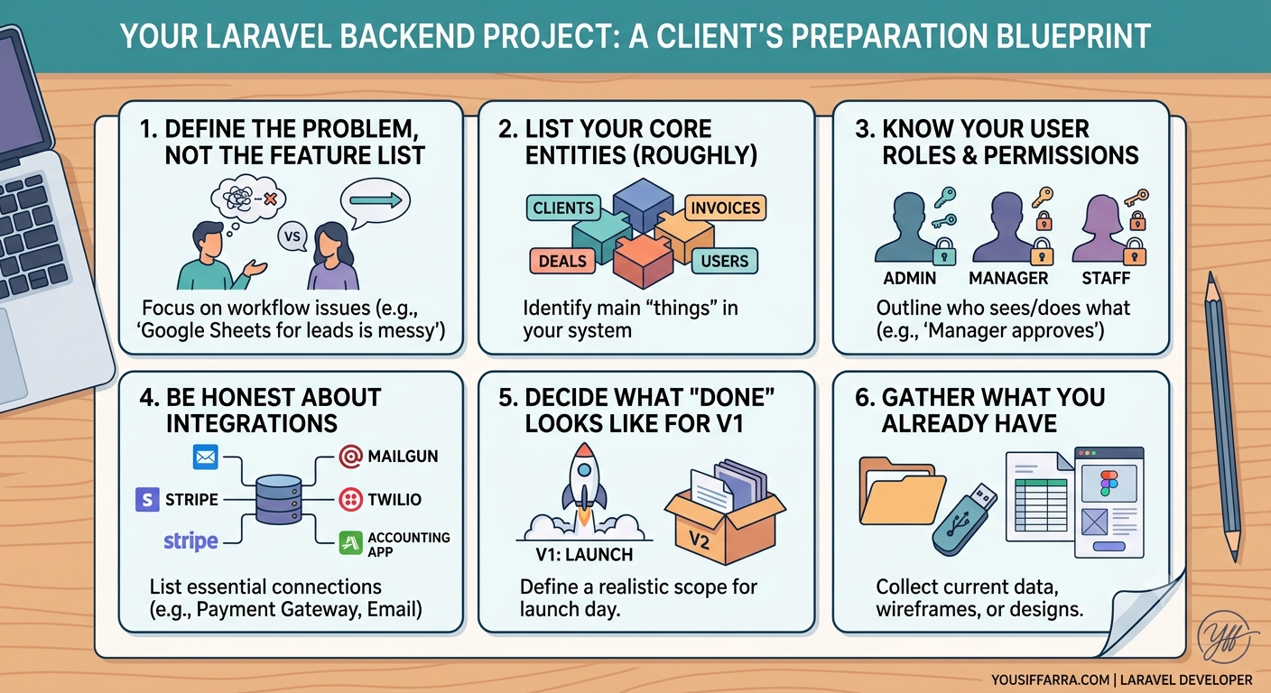 What to Prepare Before Hiring a Laravel Developer for Your CRM or Backend