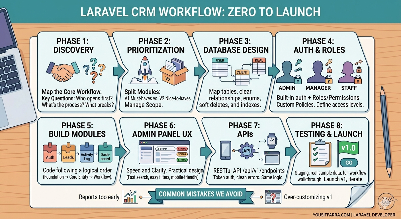 How I Approach Building a Laravel CRM From Scratch